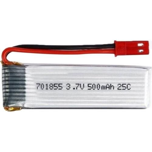 1Pcs 3.7V 500Mah 25C Lipo Battery Model 701855 With Jst Plug For Fpv Rc