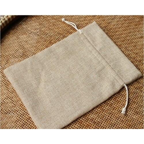 10*14cm 100pcs Vintage Style Jute Sacks Drawstring Gift Bags For Jewelry/wedding/christmas/birthday Packaging Linen Pouch Bags
