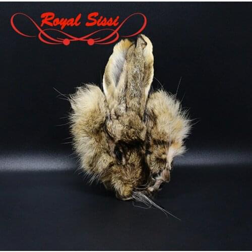 Royal Sissi hot 2pcs natural tanned color hares masks rich spiky guard hairs buggy looking Hares Ear Nymph fly tying materials