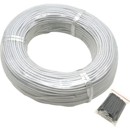 24K 17ohm/m Silicone Rubber jacket Carbon Carbon Fiber Heating Wire Warm Floor Cable for New Infrared heating cable 3mm