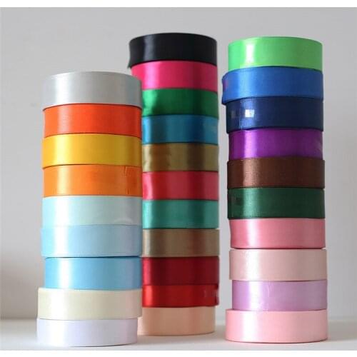 25yards Satin Trimmings For Sewing Lace Ribbons for Party Wedding Decoration Handmade Rose Gifts Wrap Materials D2