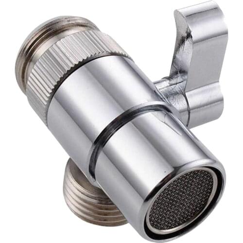 3-Way Shower Diverter Valve, Rustproof Shower Head Adapter for Shower Arm