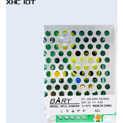 AC-DC Switching Power Supply Module 12W Output Power 100-250VAC To DC5V 2400mA DIP AP21-12W05N White Aluminum Alloy Shell