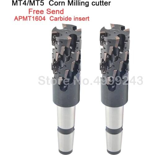 APMT1604 cabide insert roughing corn milling cutter for large machining MT4 MT5 morse taper holder MT bit face mill