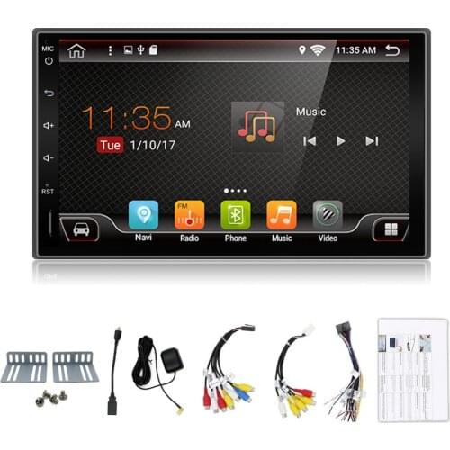 Android7.1 dashboard 2din7" Car Navigation with Wifi Mirror Link OBDII