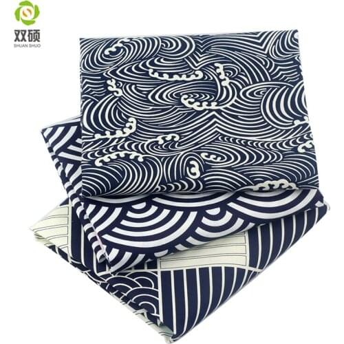 Black Print Flower Cotton Fabric Cotton Fat Qarters Bundle Fabric For Home Decoration Cloth Patchwork Crafts 40*50 30PCS/LOT