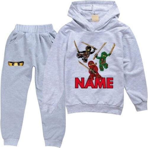 Kids Tracksuit Autumn Boy Clothing Sets Cartoon NINJAGO Hoodie Pants 2pcs Suits Toddler Girls Outfits Child Clothing Boy Outfit
