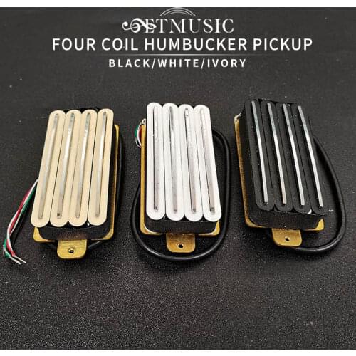 Hot Rail 2-Dual Blade Electric Guitar High Output Track Type Four Coil Humbucker Pickup