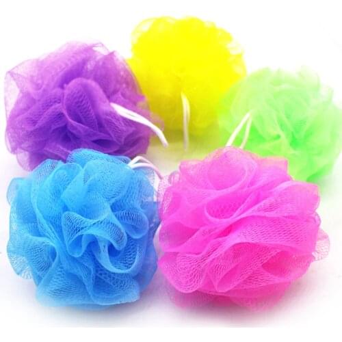 1/3/5PCs Scrubber Sponge Flower Exfoliating Body Brush Bath Shower Mesh Ball Body Loofah Massage Cleaning Tool Bathroom Products
