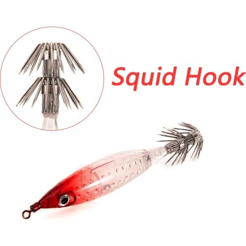 Squid Hook Jigs Octopus Cuttlefish Shrimp Baits 3D Eyes Fishing Lures Squid Bait Fish Lure For Fishing Tackle fihsing tools