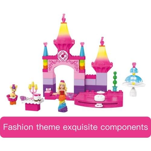 Original Mini Barbie Mega Block Castle Doll House Fashion Dolls Toy Girl Christmas Birthday Gifts Genuine Barbie Toys for Girls