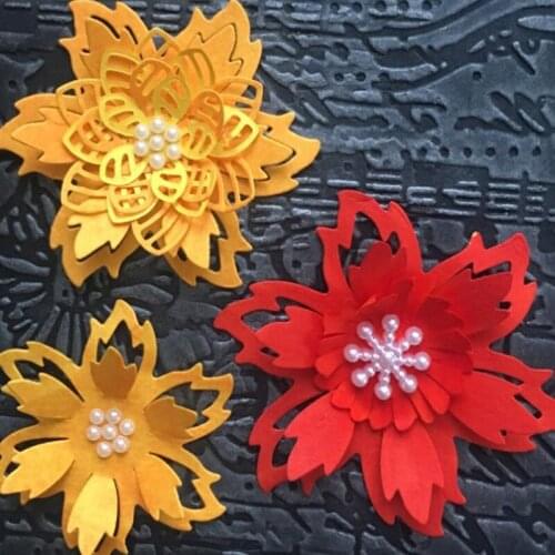 Metal Cutting Dies Flower leaf new for decoration card DIY Scrapbooking stencil Paper Craft Album template Dies 78*47mm