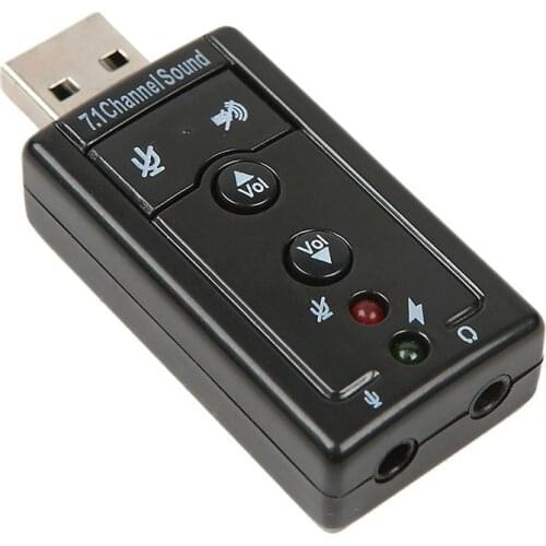 Mini USB 2.0 3D External 7.1 Channel Virtual 12Mbps Audio Sound Card Adapter Newest