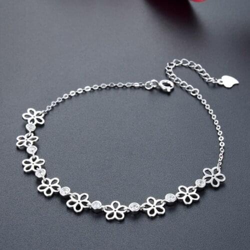 Fashion Bracelet For Women Genuine 925 Sterling Silver Bracelet Jewelry Accessories Anniversary Gift For Lady Party Decoration