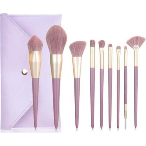 9pcs Makeup Brushes Set Cosmetic Powder Eye Shadow Foundation Blush Blending Beauty Make Up Kabuki Brush Tools Maquiagem