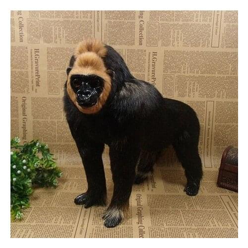 New simulation black orangutan toy polyethylene&furs orangutan model gift about 28x29x15cm 2931