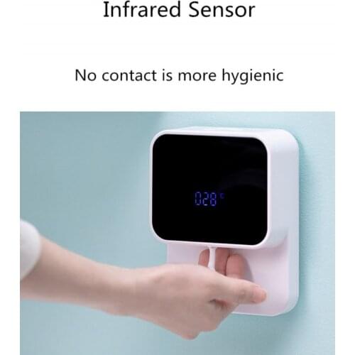 New Wall-mounted LED Screen Hand Washing Automatic Induction Foam Soap Dispenser Household Smart Infrared Sensor