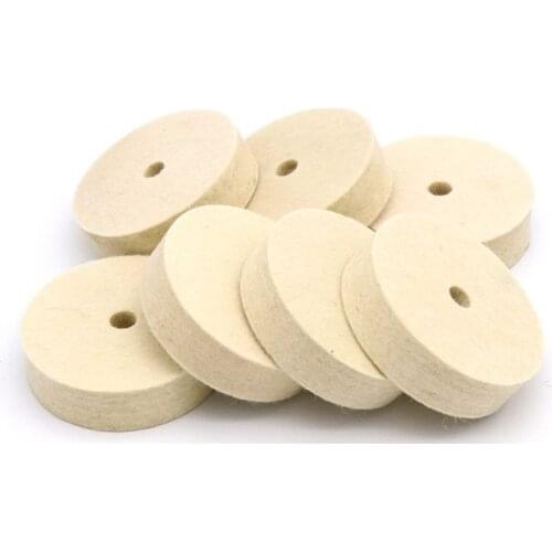 Polishing Buffing Drill Grinding Wheel Wool Felt Polisher Disc Pad Hole Metal Abrasive Disc Accessories Round Bench Tool