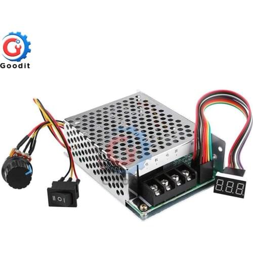 DC 10-55V PWM DC Motor Speed Controller 12V 24V 36V 48V 2000W MAX 60A Reversible Switch Tachometer Brush Motor Inverted Module