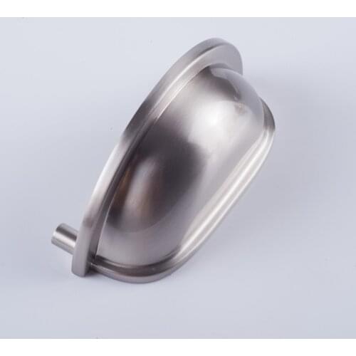 3" Drawer Pull Dresser Pulls Knobs Handles Shell Cup Bin Classic Cabinet Door Knob Pulls Kitchen Brushed Nickel Steel Silver