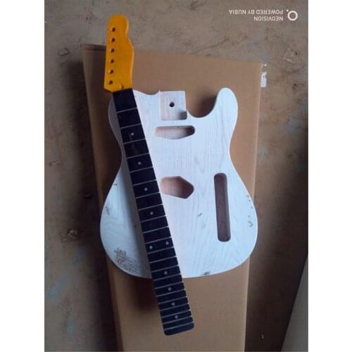 Old guitar, white wax xylophone body, maple xylophone neck, rose wood finger board, TL semi-finished