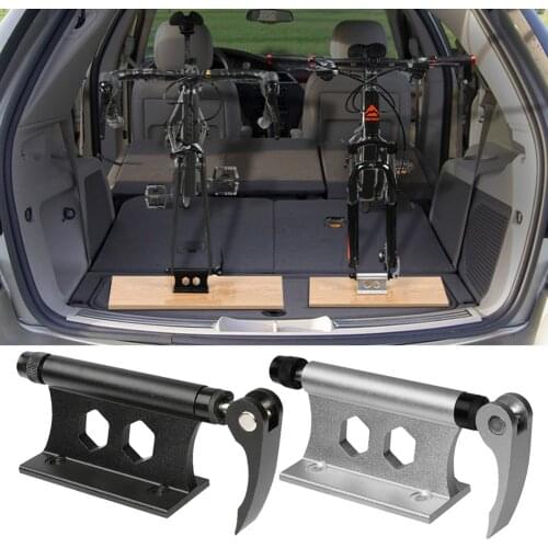 MTB Bike Rack Bicycle Car Roof Racks Carrier Quick Release Alloy Fork Lock Mount Racks Stable Tools Bike Repair Stand Accessory