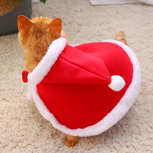 Comfortable Durable Pet Cats Hooded Cloak Costume Skin Friendly Pet Cloak Adorable for Halloween