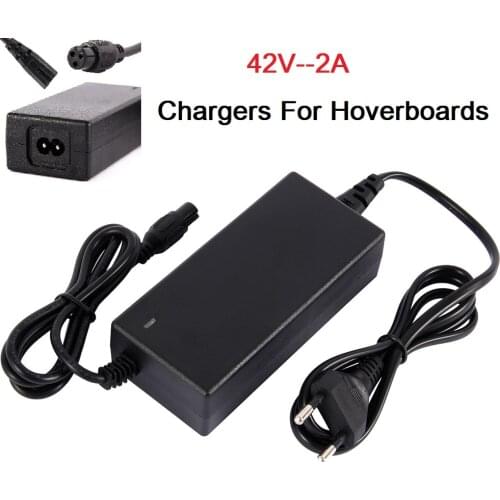 EU/US Plug 42V 2A Battery Chargers For Hoverboards Durable Electric Balancing Scooter Fast Charging Scooter Accessories