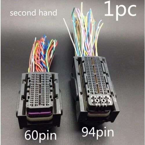 1pc used second hand 1pc for Bosch ECU EDC17/16 ECU board No. 1 plug 60pin 94pin plug female harness socket