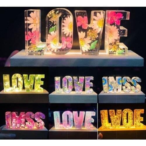 1PC Large Capital 26 English Letter Silicone Mold DIY Crystal UV resin Drop Glue Mold handmade Jewelry Tool