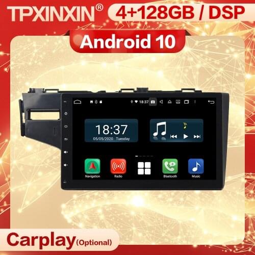 128G Screen Carplay 2 Din Android Multimedia Stereo Receiver For HONDA FIT 2014 2015 GPS Navi Auto Audio Radio Music Head Unit