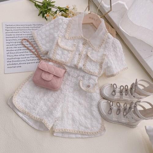 2021 Fashion Design Girls Clothes Set Summer Elegant Princess Clothing Sets