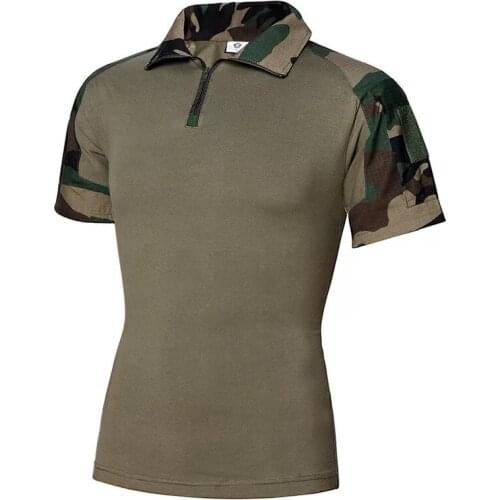 2017 New Summer Brand Clothing Mens Tactical T Shirt Army Military Camouflage T-Shirts Cotton Top Tee Shirts