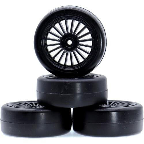 4Pcs RC 1:10 On Road Wheel Hub Soft Rubber Tires Hex 12mm For 1/10 On-road HSP Racing Car HPI HSP Traxxas TRX4 TRX-4 Kyosho