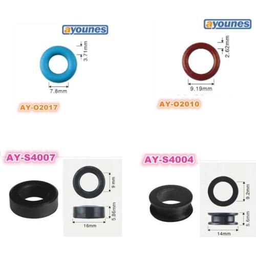 500 pieces high quality fuel injector repair parts with filter and rubber orings