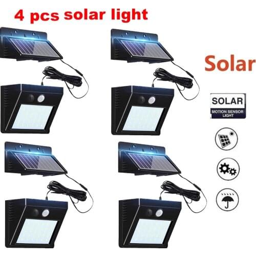 30 LED Wireless Solar Light Outdoor Decor Waterproof PIR Motion Sensor LED Solar Wall Lamp For Outdoor Yard Garden Lampsoptional