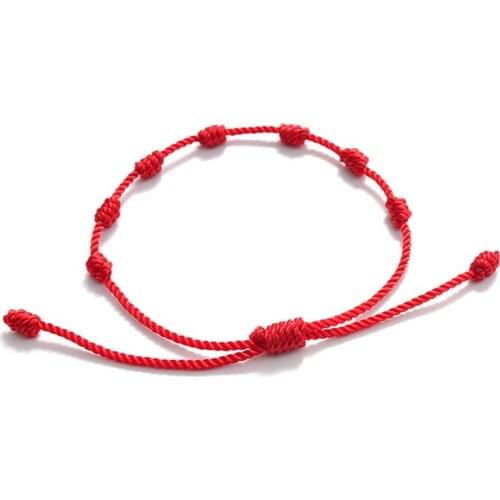 Coxeer 1pc String Bracelet Creative Adjustable Knotted Cross Rope Bracelet Casual Bracelet Jewelry Accessories Unisex