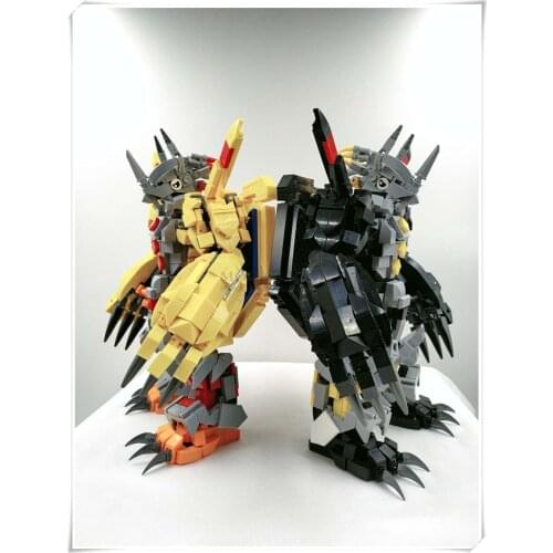 DIY MOC Digital Tyrannosaurus Battle Tyrannosaurus 2.0 Assembled Building Blocks mech toys for children gifts