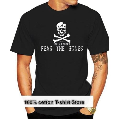 Customized Fear The Bones Vfa103 Jolly Rogers Tshirt For Men Kawaii Mens T Shirts O Neck Male