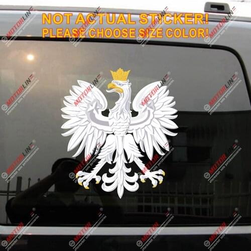 Poland Coat of arms Eagle Polska Herb Polski Decal Sticker Car Vinyl Reflective