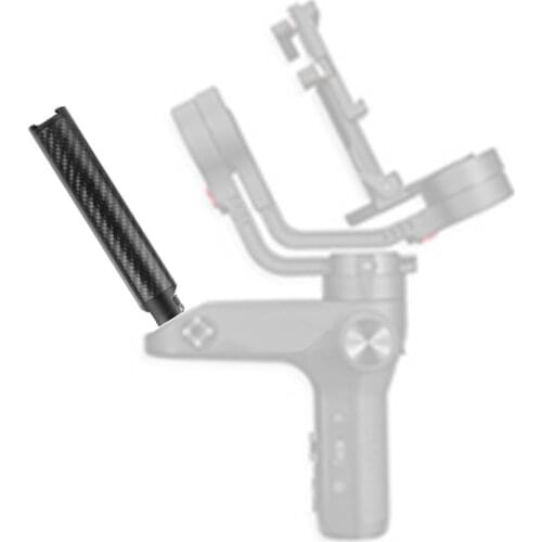 HDRIG Carbon Fiber Handle Gimbal Grip With Cold Shoe Mount Adapter 1/4" Screw Locating Pin For Zhiyun WEEBILL S LAB Stabilizer
