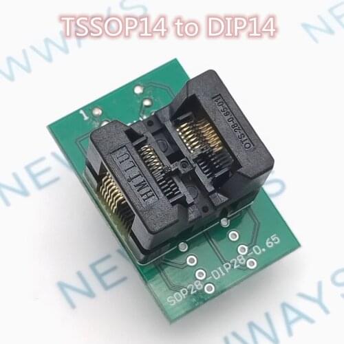 Ic Test Socket Tssop14 To Dip14 Adapter Ots-14 - 0.65-01 Ic Test Block Programmer Adapter