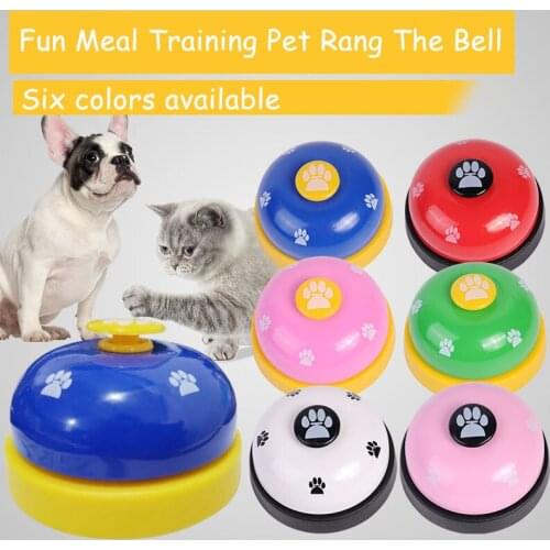 Pet Dog Toys Dog Trainer Pet Ringing Bell Teddy meal ringer Interactive Toy Pet Dog Cute Funny dog intellectual training toy