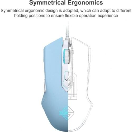 Lightweight AJAZZ Reliable High Sensitivity USB Mouse 2 Colors Optional Computer Mouse Ergonomic for Computer