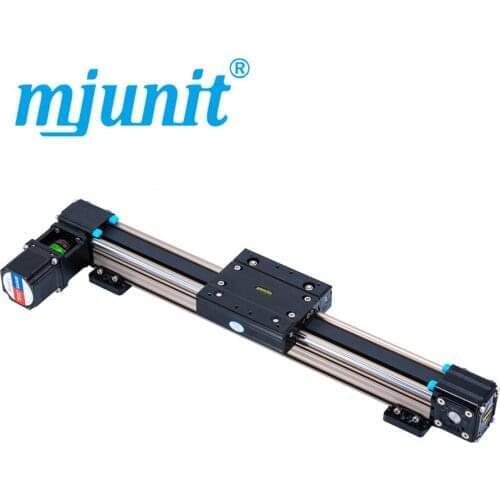 Mjunit single axis reciprocating non-standard automatic linear guide toothed belt sliding platform module worktable, servo motor