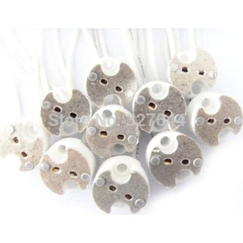 Lamp Holder Mr16/ G4 / Mr11 Base Socket Ceramic Wire Connector 100pcs/lot