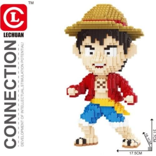 Connection Blocks One Piece Luffy Auction Figure Anime blocks Cartoon Building Toys Children Juguetes Model TOY Kids Gifts 66009