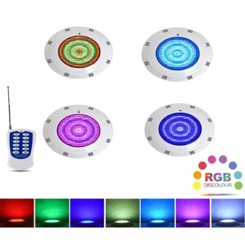 30W 40W 50W LED Underwater Swimming Pool Lights RGB Color Changing AC12V/DC12-24V IP68 Waterproof Lamp with Remote Controller