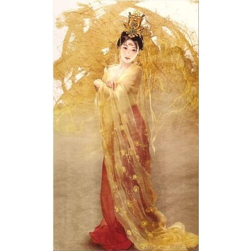 Oriental beauty classical fashion Needlework,DIY people Cross stitch,For Embroidery kits,Cross-Stitching Crafts home decor