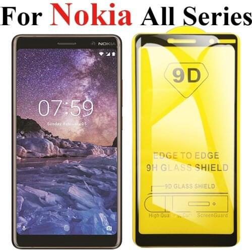 2pcs Protective Glass On For Nokia 5 screen protector 2 3 6 7 8 3.1 5.1 x5 plus 2018 tempered glas protect 9d full cover film 9h